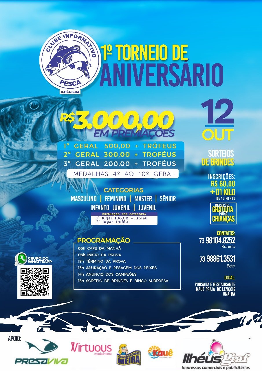 Torneio de Aniversário do Informativo Pesca
